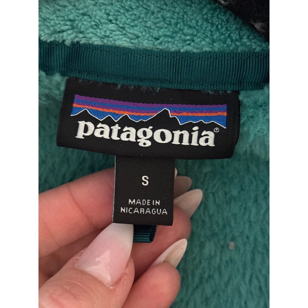 Patagonia Women's Synchilla Snap-T Fleece Pullover Teal Small - Picture 4 of 5